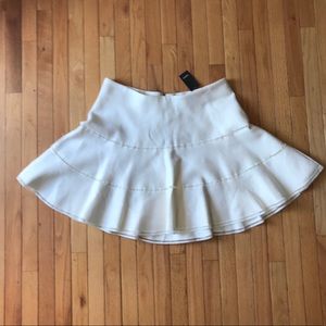 Torrid Cream Knit Fully-Lined Skirt